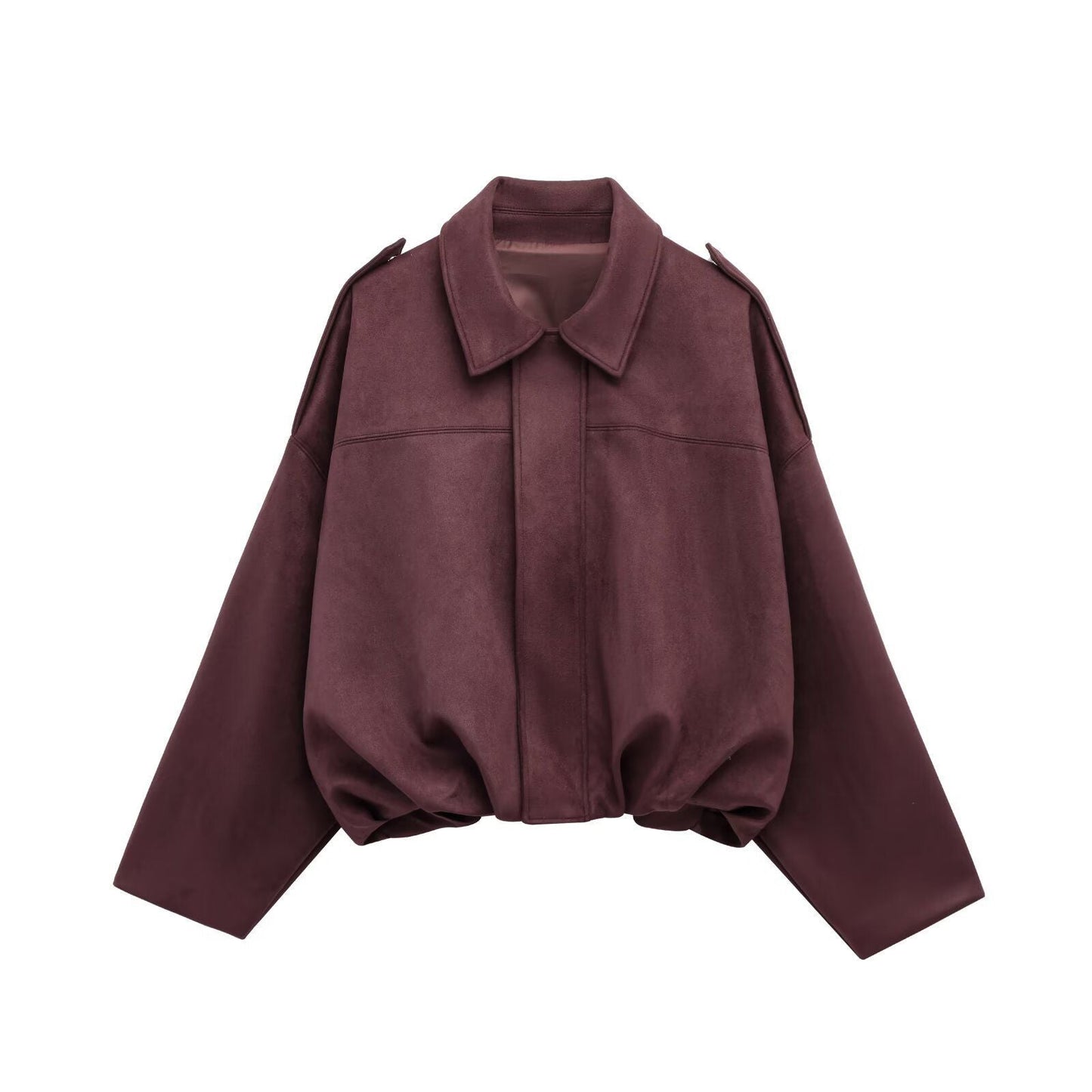 Celestelle™ | Veste Oversize Suédée – Élégance Décontractée